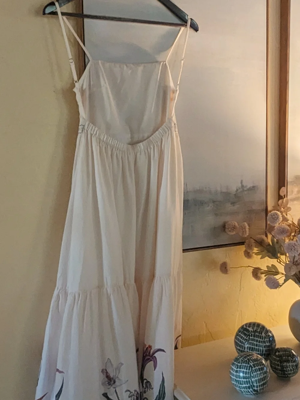 Commense Cream Floral Embroidered Maxi Dress - Picture 9 of 13